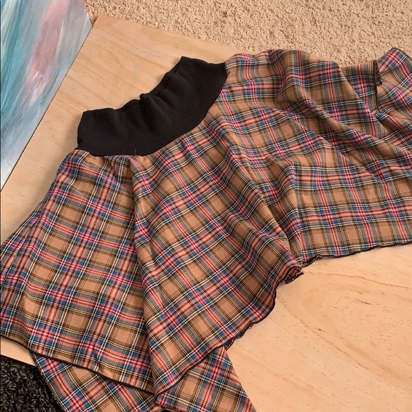 Plaid High/Low Skirt - Picture 4 of 8